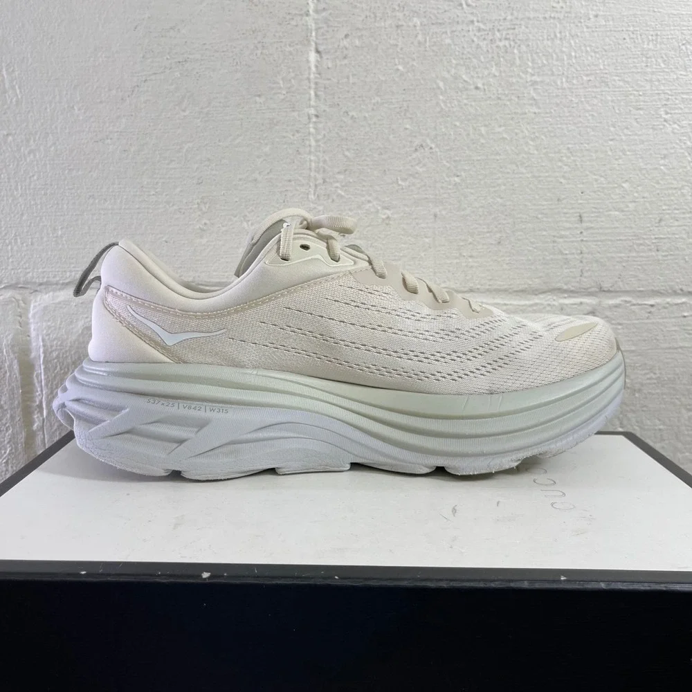 Hoka One One Bondi‎ 8 1127953 OKB Oatmilk Barley Running Shoes Men's 11.5 2E